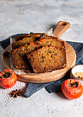 Persimmon loaf cake