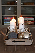 Christmas arrangement of candles