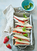 Strawberry sandwiches