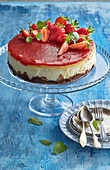 Strawberry dessert cake