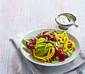 Salat mit Roter Bete und Kürbis