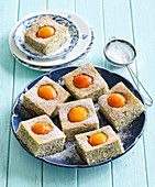Poppy seed cuts with apricots