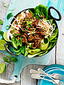 Beef and noodle stir-fry