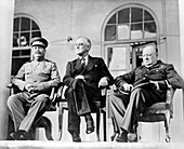 Allied leaders at the Tehran Conference, 1943