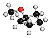 CPME ether solvent molecule, illustration