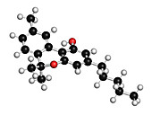 Cannabinol molecule, illustration