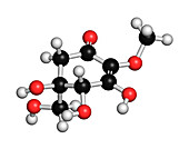 Gadusol fish sunscreen molecule, illustration