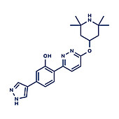 Branaplam SMA drug molecule, illustration