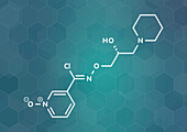 Arimoclomol drug molecule, illustration
