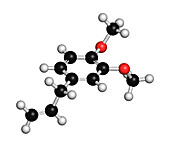 Methyl eugenol molecule, illustration