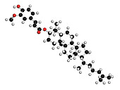 Cycloartenyl ferulate molecule, illustration