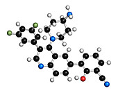 Paltusotine acromegaly drug molecule, illustration