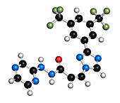 Selinexor cancer drug molecule, illustration