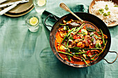 One-pan fragrant duck and vegetable curry