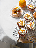 Healthier carrot cake muffins