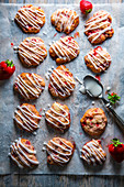 Erdbeer-Shortcake-Cookies