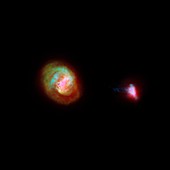 Large and Small Magellanic clouds, Gaia image