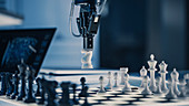 Robotic arm playing chess