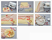 Instructions for sewing lampshade