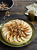 Apple and pear cheesecake