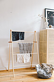 DIY wooden clothes horse