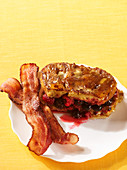 french toast sandwich with bacon