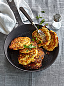 Celery pancakes with cheese