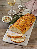 Australian bush bread with herbs, cheese and bacon