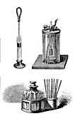 Lighters, 19th century illustration