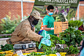 Farmer's market during Covid-19 outbreak