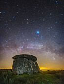 Milky Way over Anta de Zedes dolmen, Portugal
