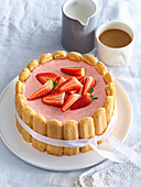 Strawberry cake (gateau) Charlotte