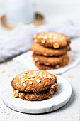 Hazelnut cookies baked without sugar and flour