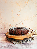 Chai Spiced Date Cake with Icing Sugar Dusting