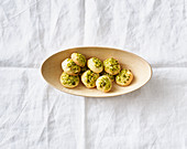 Lime biscuits with pistachio nuts