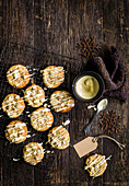 Apricot and white chocolate cookies