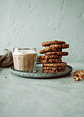 Muesli biscuits with almond milk