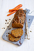 Carrot bread with pumpkin seeds