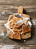 Quick nut waffles