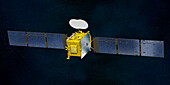 Eutelsat Quantum satellite in orbit, illustration