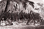 Australian aborigines, 19th Century illustration