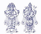 Brahma and Shiva, Hindu deities