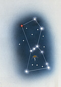 Orion constellation, illustration