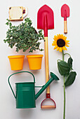 Assorted gardening equipment