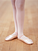 Ballet dancers feet in third position