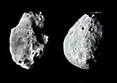 Phobos, Martian moon, satellite images