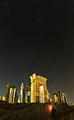 Night sky over Persepolis, Shiraz, Iran