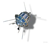 Luna 3 spacecraft, illustration