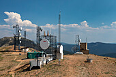 Communications equipment on Monarch Mountain, USA