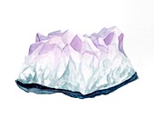 Druzy quartz, illustration